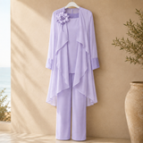 Mina-June Chiffon Pantsuit - Lilac