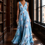 Ramona-Eve Tulip Maxi Dress - Sky Blue