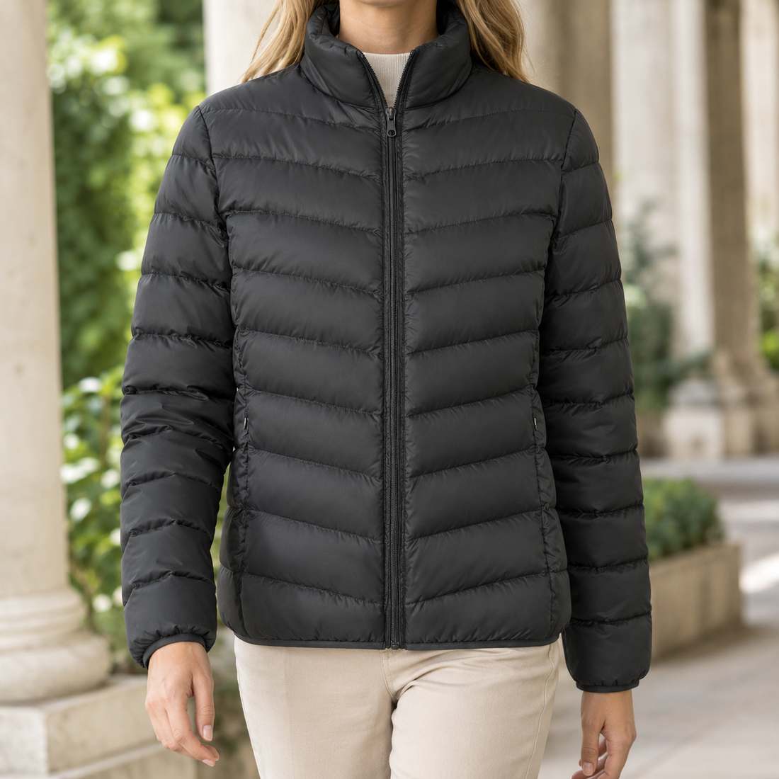 Henriette Quilted Jacket - Black