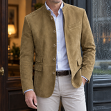 Colm Suede Blazer - Khaki