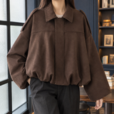 Natalie Suede Jacket - Chocolate Brown