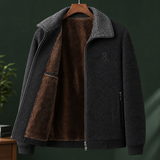 Aldous Fleece Lined Jacket - Black Gray