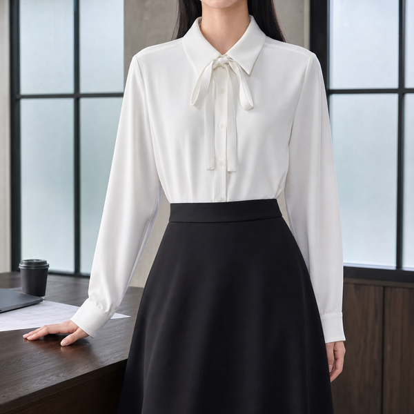 Lisandra-Sage Bow Blouse – Atelier Oliver