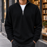 Elliot Quarter Zip Pullover - Black
