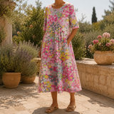Esme-Rose A-Line Dress - Rose Pink