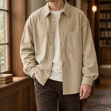 Peregrine Retro Overshirt - Khaki Loose Fit