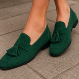 Lucca Tassel Loafers - Green