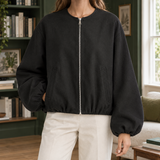 Erin-Eve Balloon Sleeve Jacket - Black