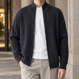 Jonathan-Jude Ribbed Jacket - Dark Gray