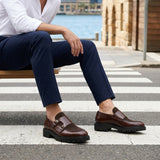 Montero Double Monk Shoes - Chestnut Brown