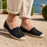 Santoro Slip-On Espadrilles - Black