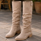 Matera Slouch Boots - Beige