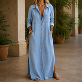 Agnes Relaxed Maxi Dress - Blue