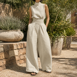 Celeste Linen Set - Khaki