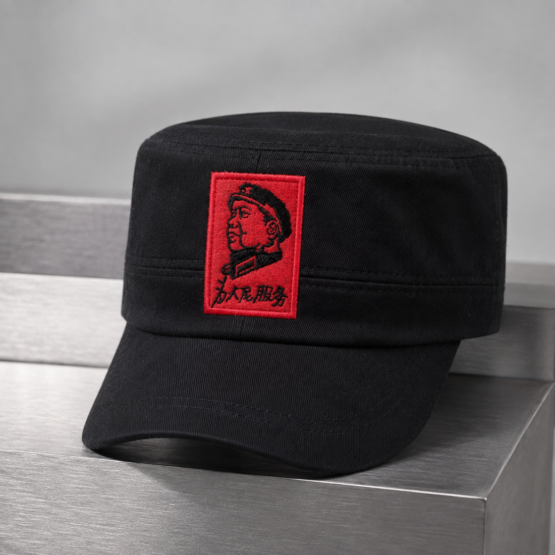 Marlborough Military Cap - Black