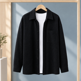 Matthias-Dean Textured Overshirt - Black
