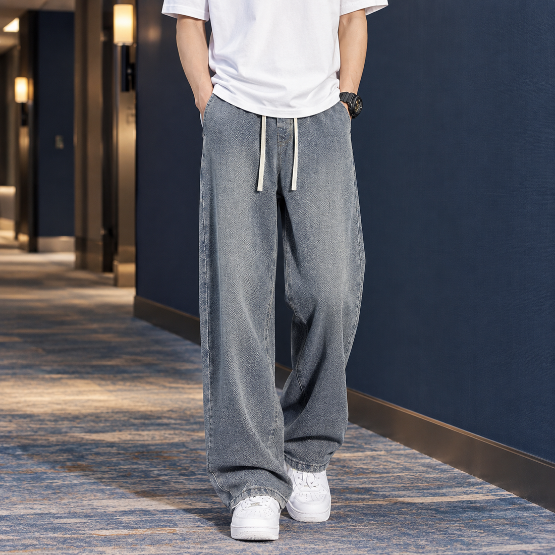 Finley Wide Leg Jeans - Deep Retro