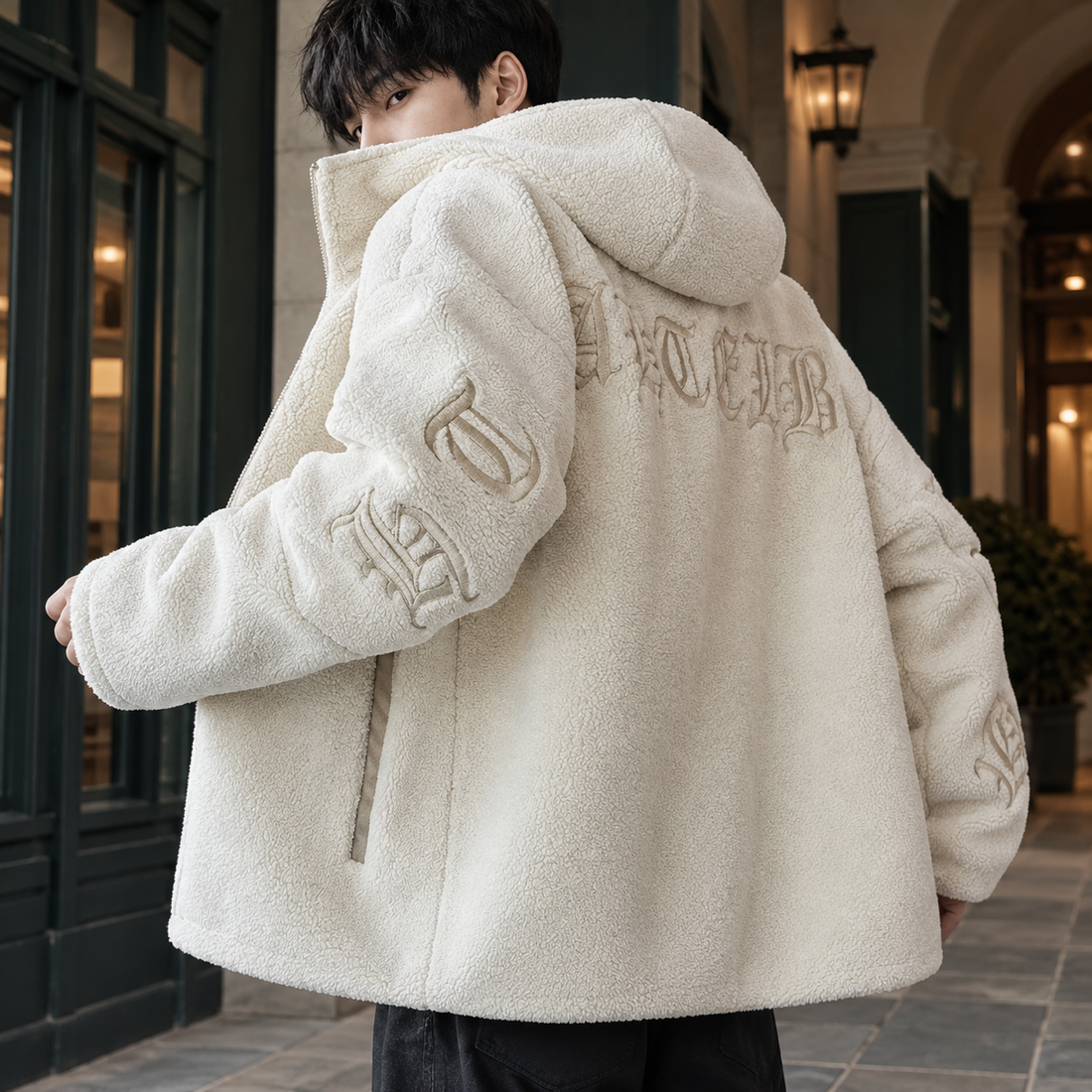 Tobias Hooded Jacket - Off White