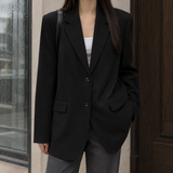 Orla-Elise Relaxed Blazer - Black