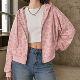 Jasmine-Claire Leopard Jacket - Pink