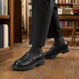 Mazzini Leather Loafers - Black