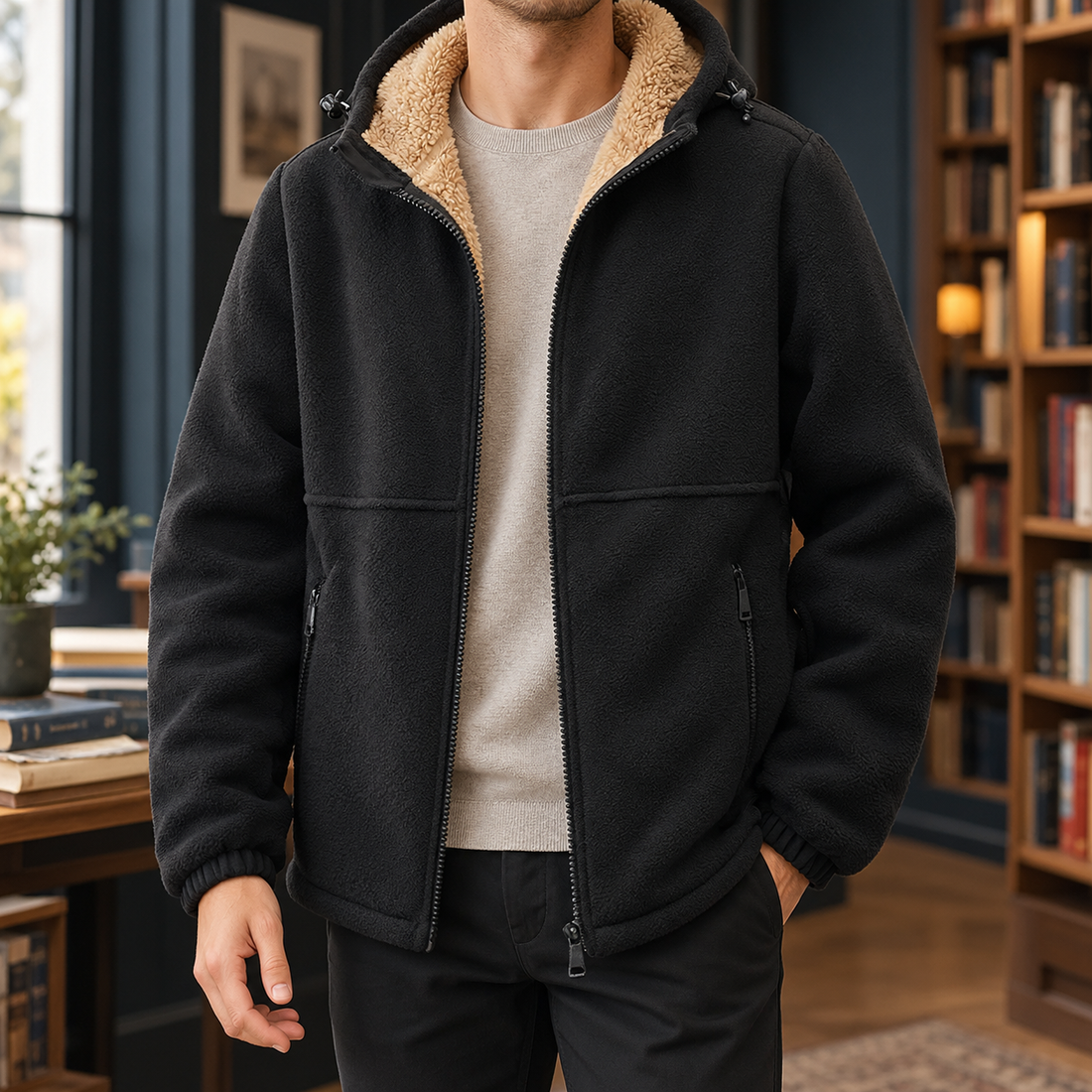 Joseph Hooded Jacket - Black