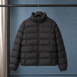 Cordelia-Pearl Puffer Jacket - Black