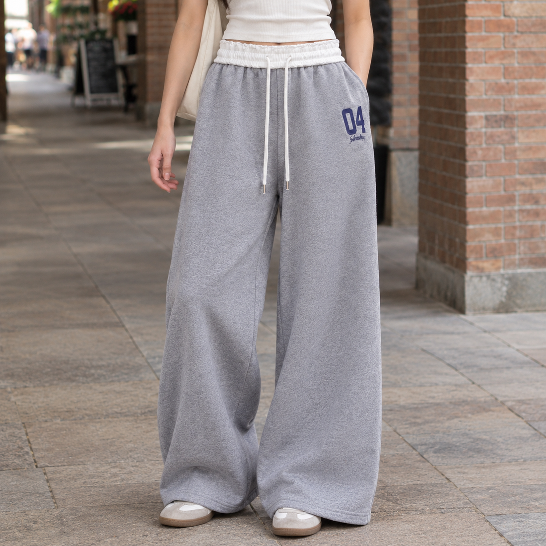 Oriane-Skye Wide-Leg Sweatshirt - Lead Product Detail