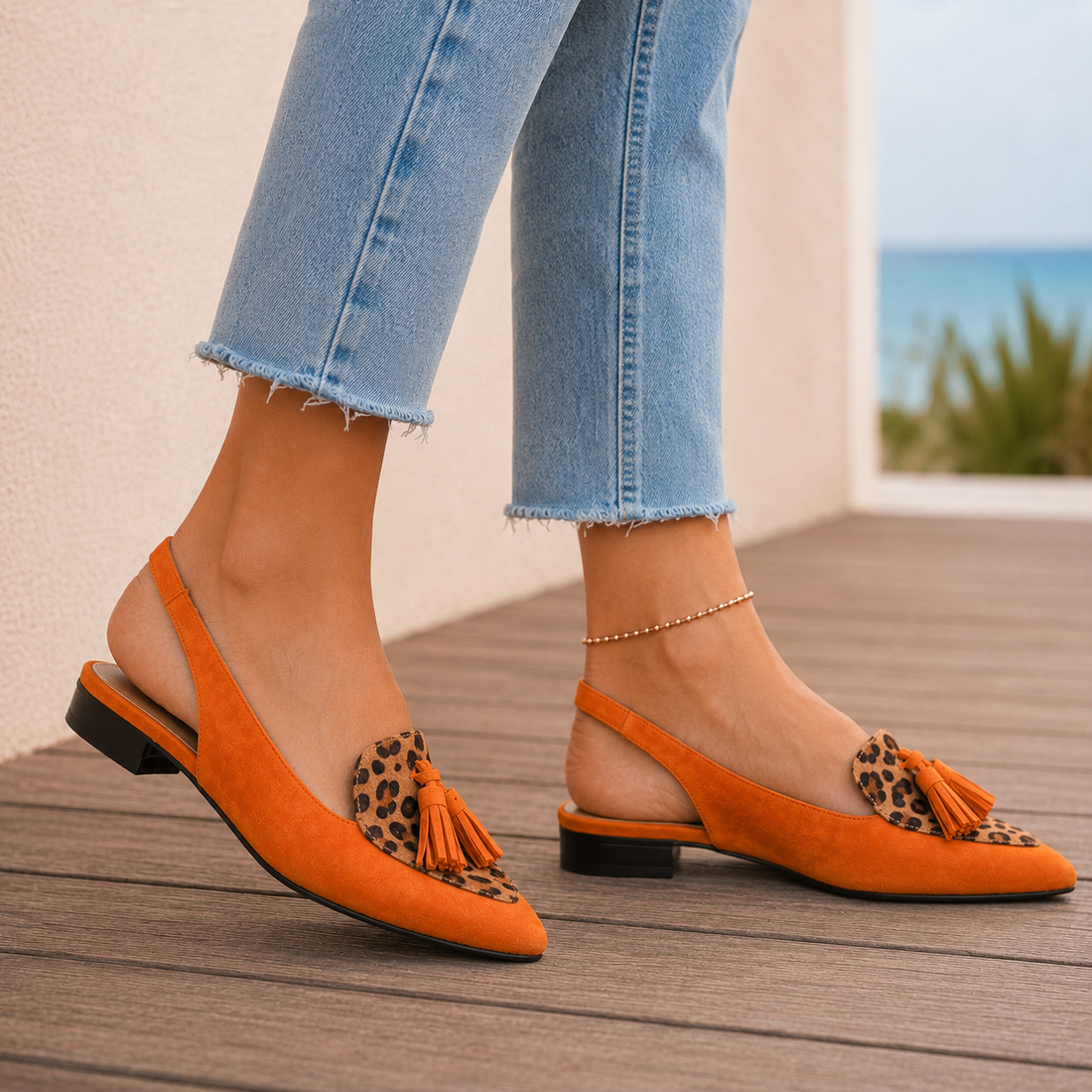 Neroni Tassel Slingbacks - Lead Alternate View