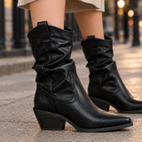 Venturi Ruched Boots - Lead Product Detail
