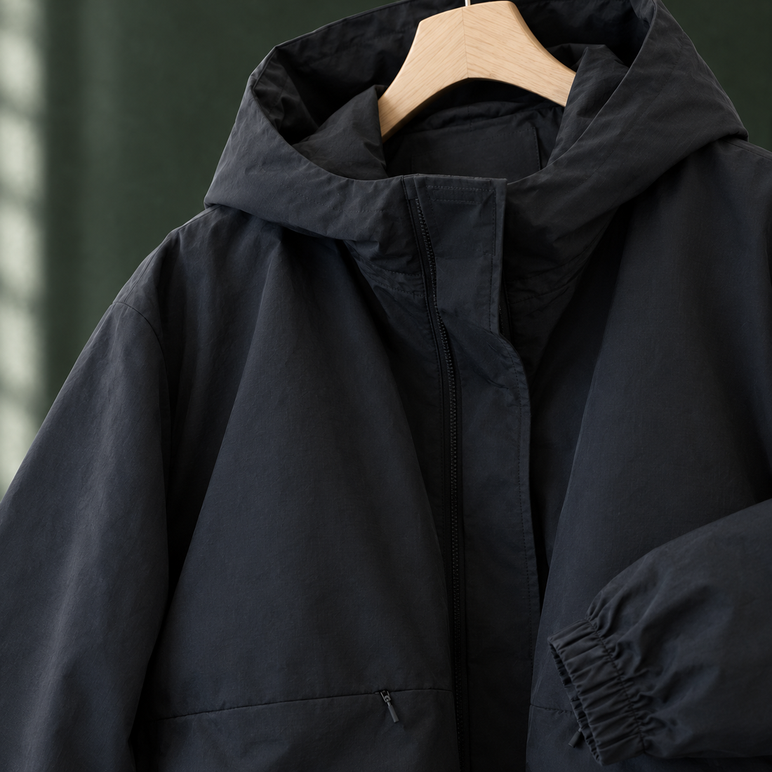 Marianne-June Hooded Jacket - Lead Product Detail