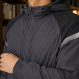 Reuben Hooded Jacket - Lead Product Detail