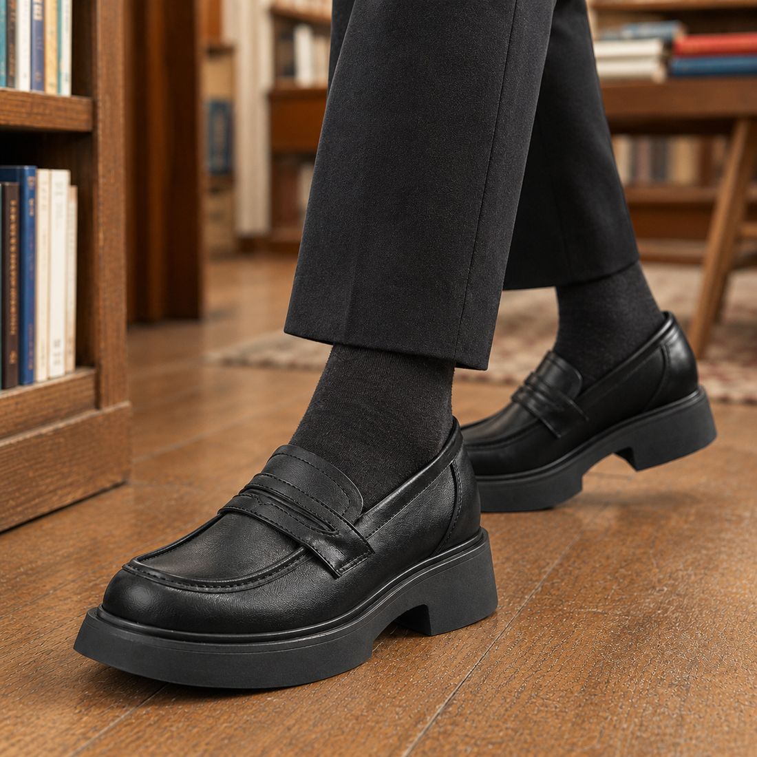 Mazzini Leather Loafers - Lead Product Detail