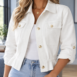Paloma-Jade Peplum Jacket - Lead Product Detail