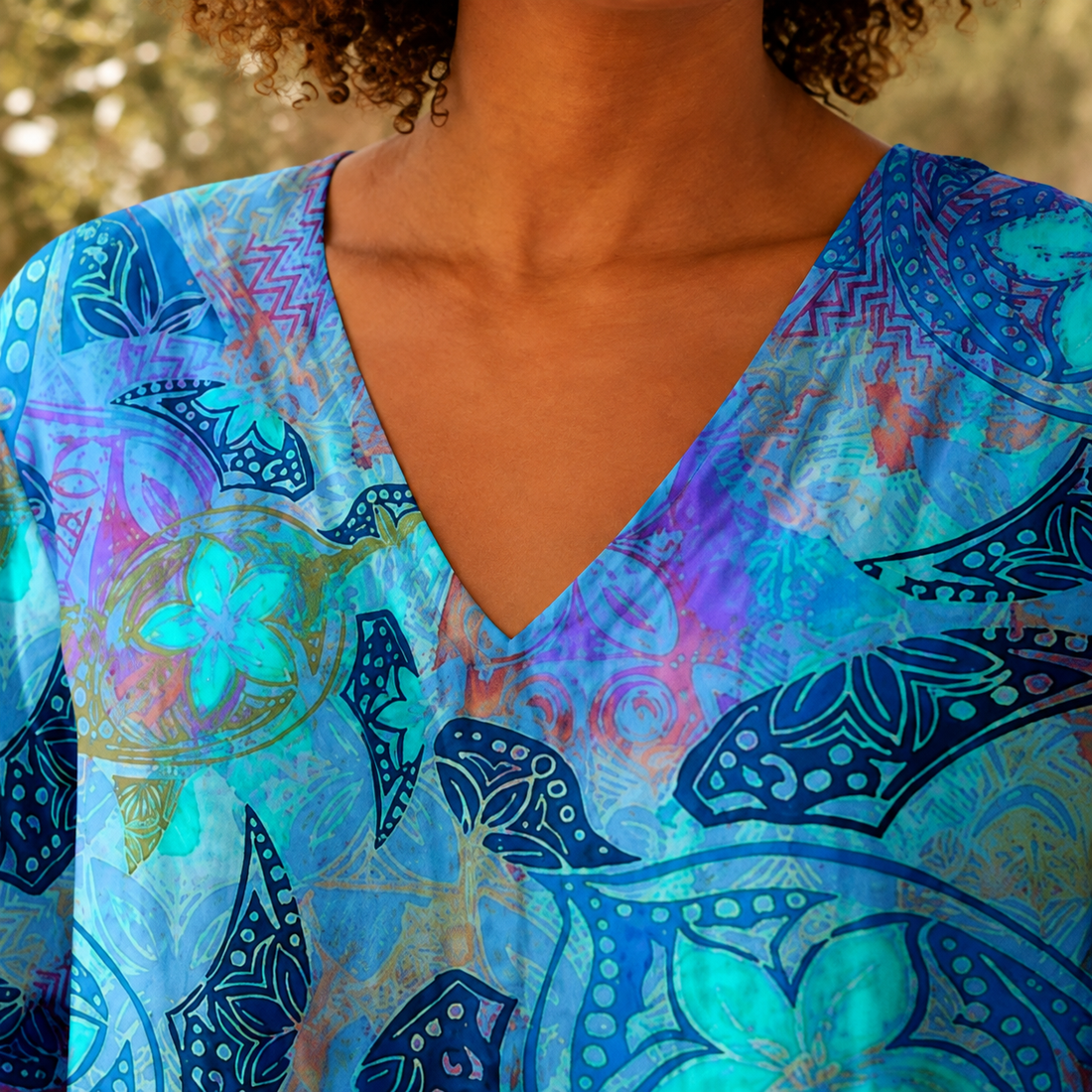 Sabine-Kate V Neck Blouse - Lead Product Detail