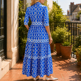 Thalia Tiered Maxi Dress - Lead Alternate View