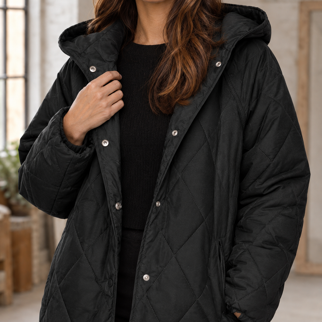 Crystal Quilted Jacket - Lead Product Detail