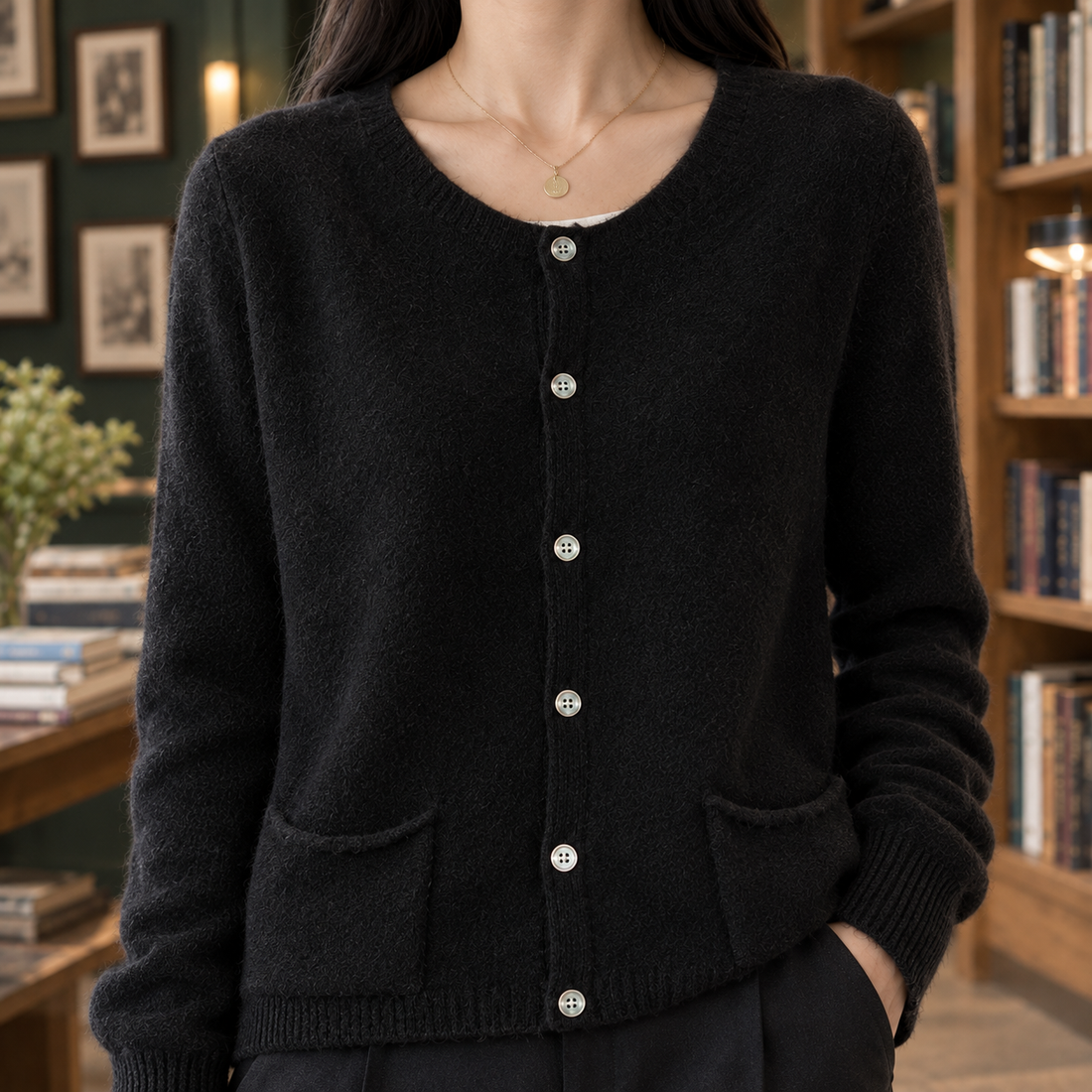Eliana Pocket Cardigan - Lead Product Detail