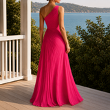 Estelle One-Shoulder Dress - Lead Alternate View