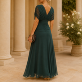Ada Draped Maxi Dress - Lead Alternate View