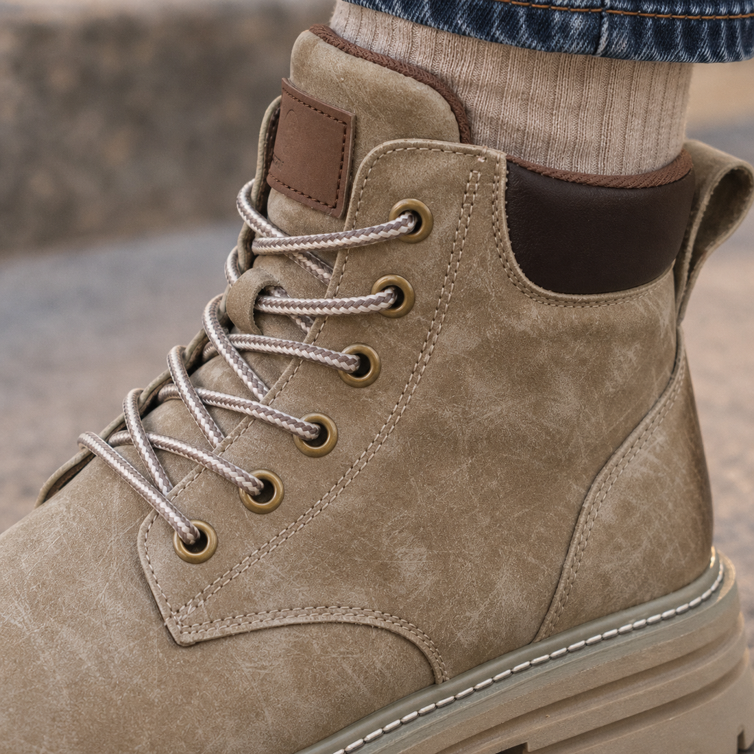 Aldobrandi Lug Sole Boots - Lead Product Detail