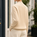 Talia Ribbed Sweater - Lead Alternate View