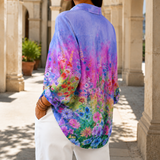 Renata Relaxed Blouse - Lead Alternate View