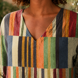Bianca-Claire V-Neck Blouse - Lead Product Detail