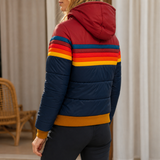 Noelle Rainbow Stripe Jacket - Lead Alternate View