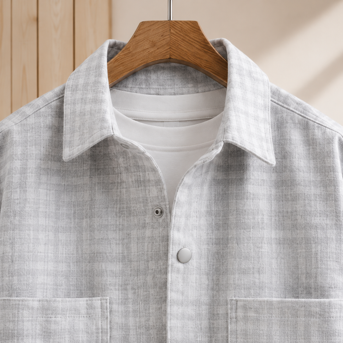 Sebastien Plaid Overshirt - Lead Product Detail