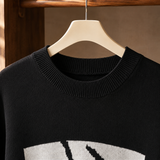 Severine Graphic Knit Top - Lead Product Detail