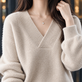 Joelle V Neck Sweater - Lead Product Detail