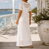 Willa Crochet Maxi Dress - Lead Alternate View