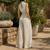 Celeste Linen Set - Lead Alternate View